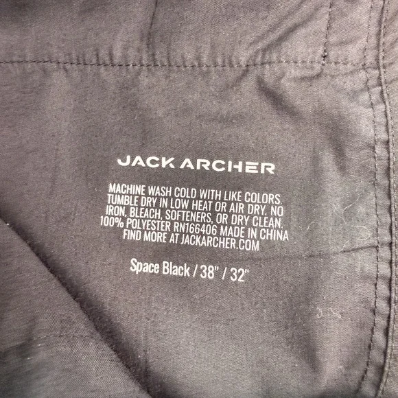 Jack Archer Jetsetter Pants Men 38x30 Black Blue Green Golf Performance Lot Of 3 - Picture 15 of 16